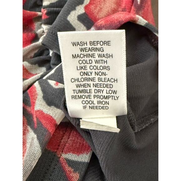 Vtg Y2K APT. 9 Sz XS Mesh‎ Floral Ruched Top Sheer Stretch Blouse - Picture 7 of 8